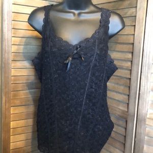 Apt. 9 black lace stretch cami